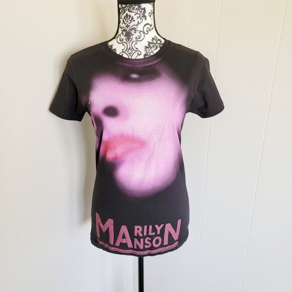 Marilyn Manson Vintage Crew Neck Tee Shirt - Picture 1 of 3